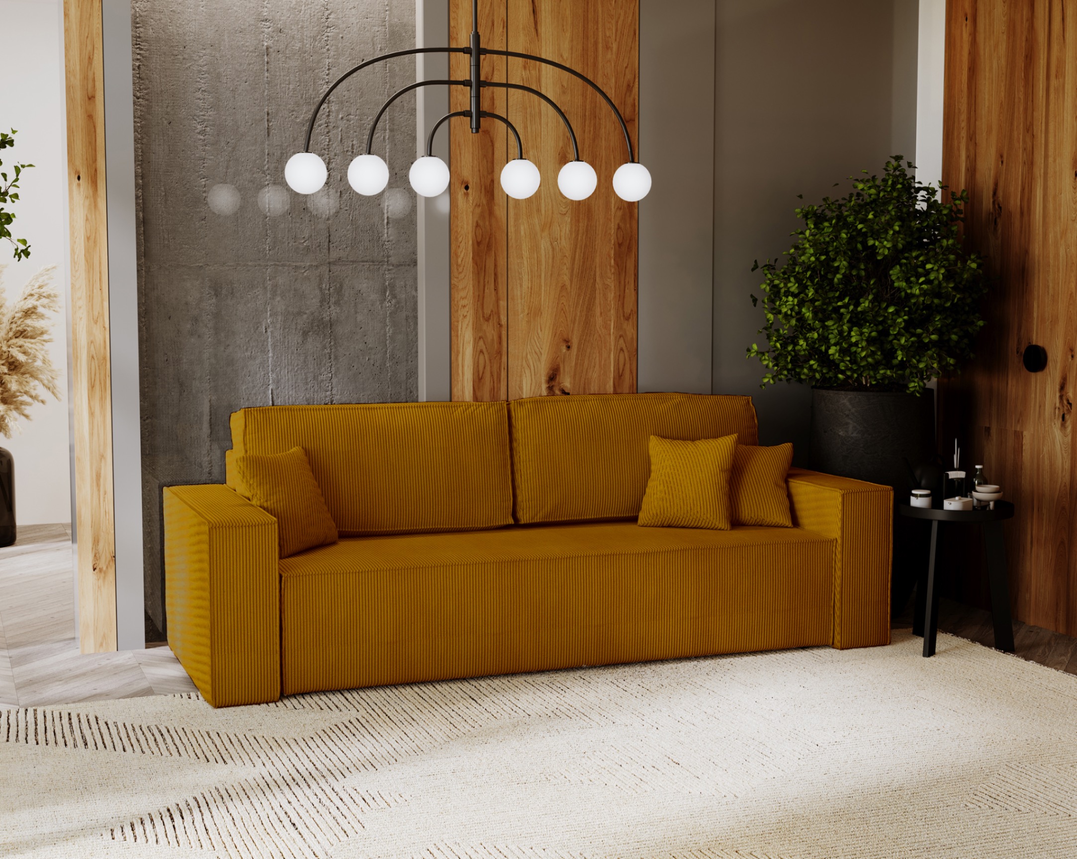 Sofa rozkładana Armando pojemnik funkcja spania 140x200 2