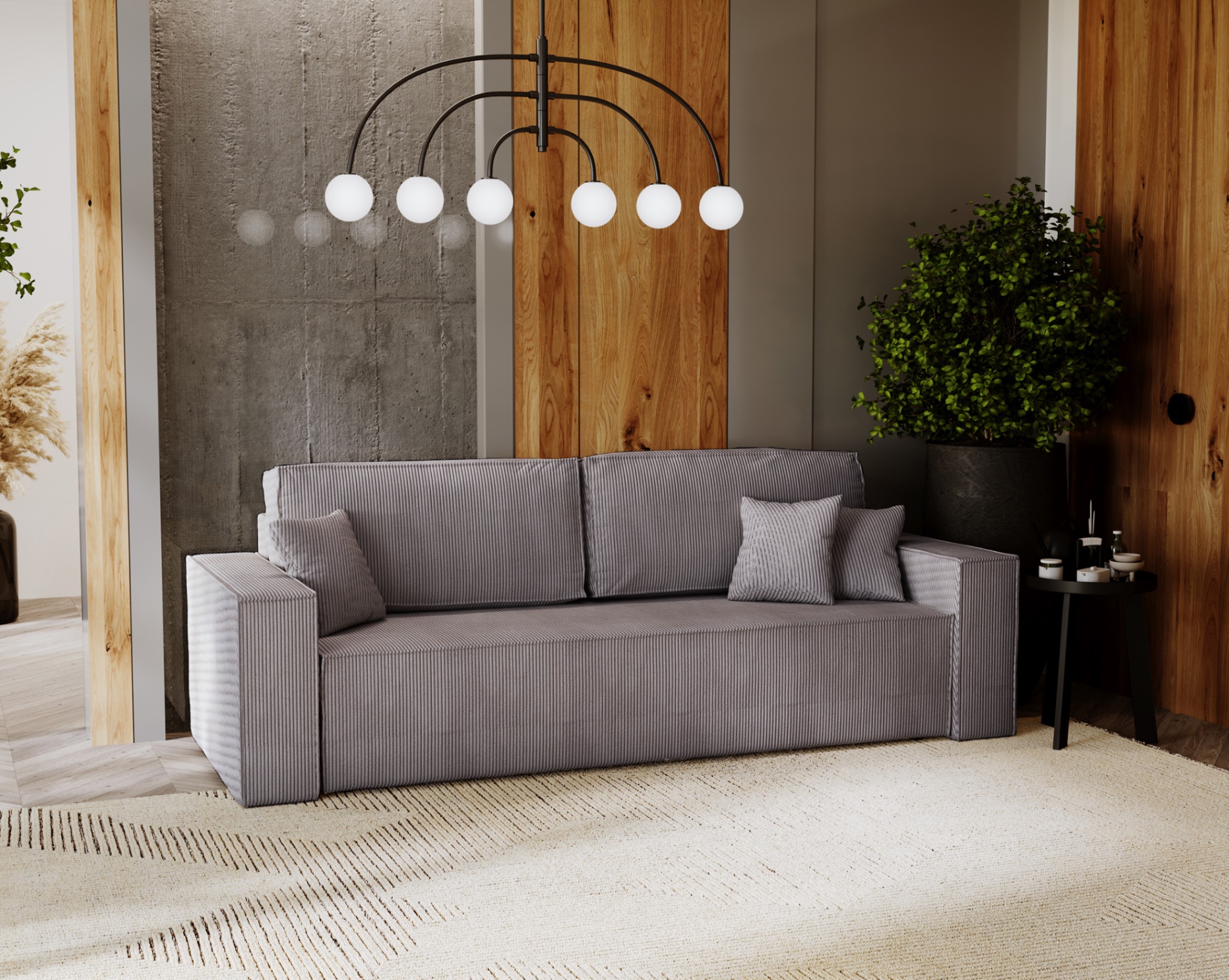 Sofa rozkładana Armando pojemnik funkcja spania 140x200 3