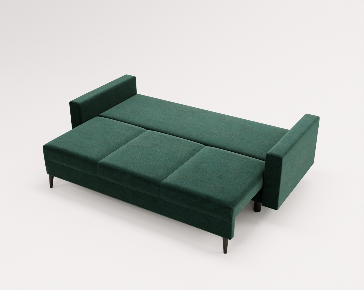 Sofa rozkładana Milano 3-osobowa z funkcją spania i pojemnikiem | Nowoczesna sofa do salonu 4