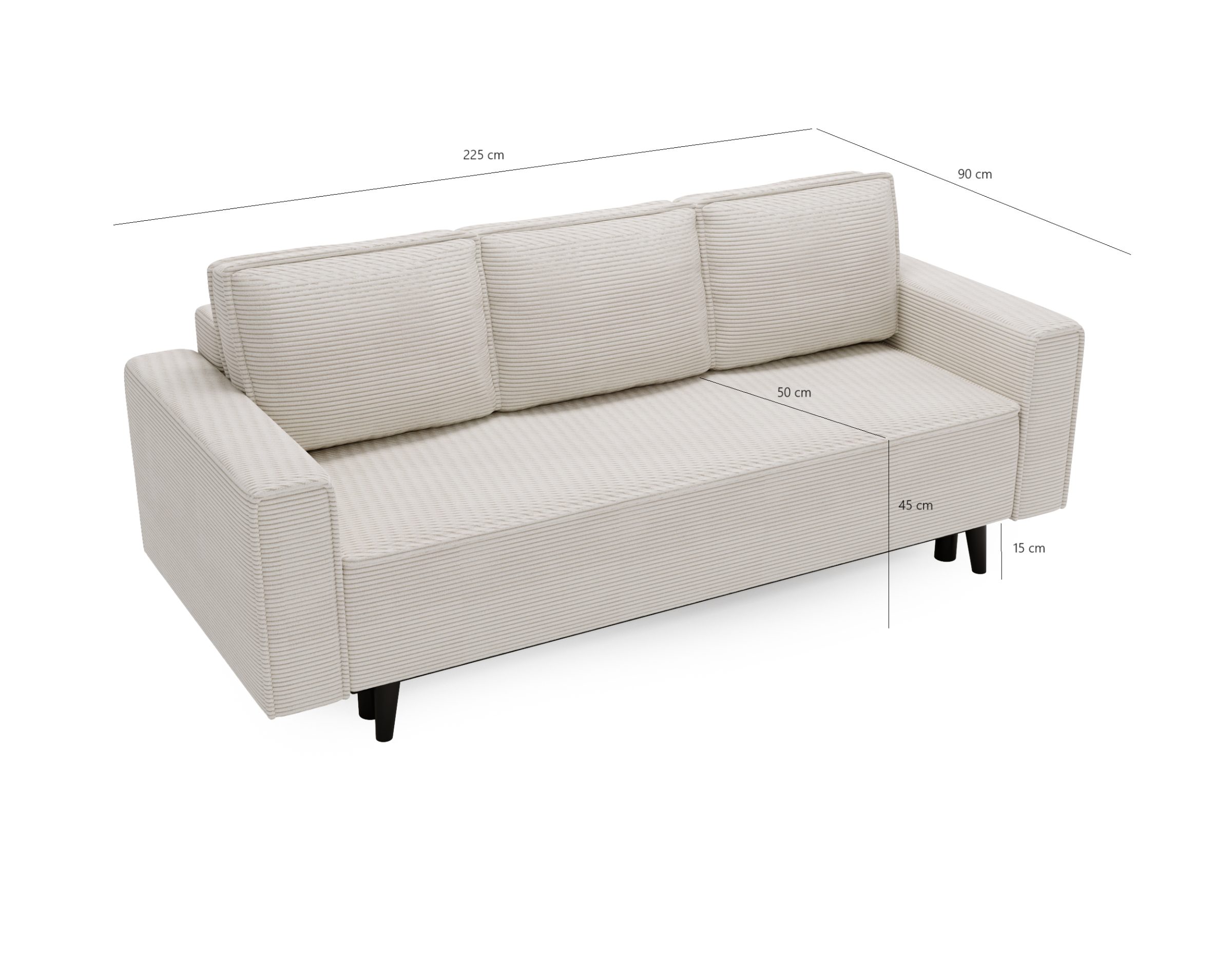 Sofa rozkładana Montes z funkcją spania 9