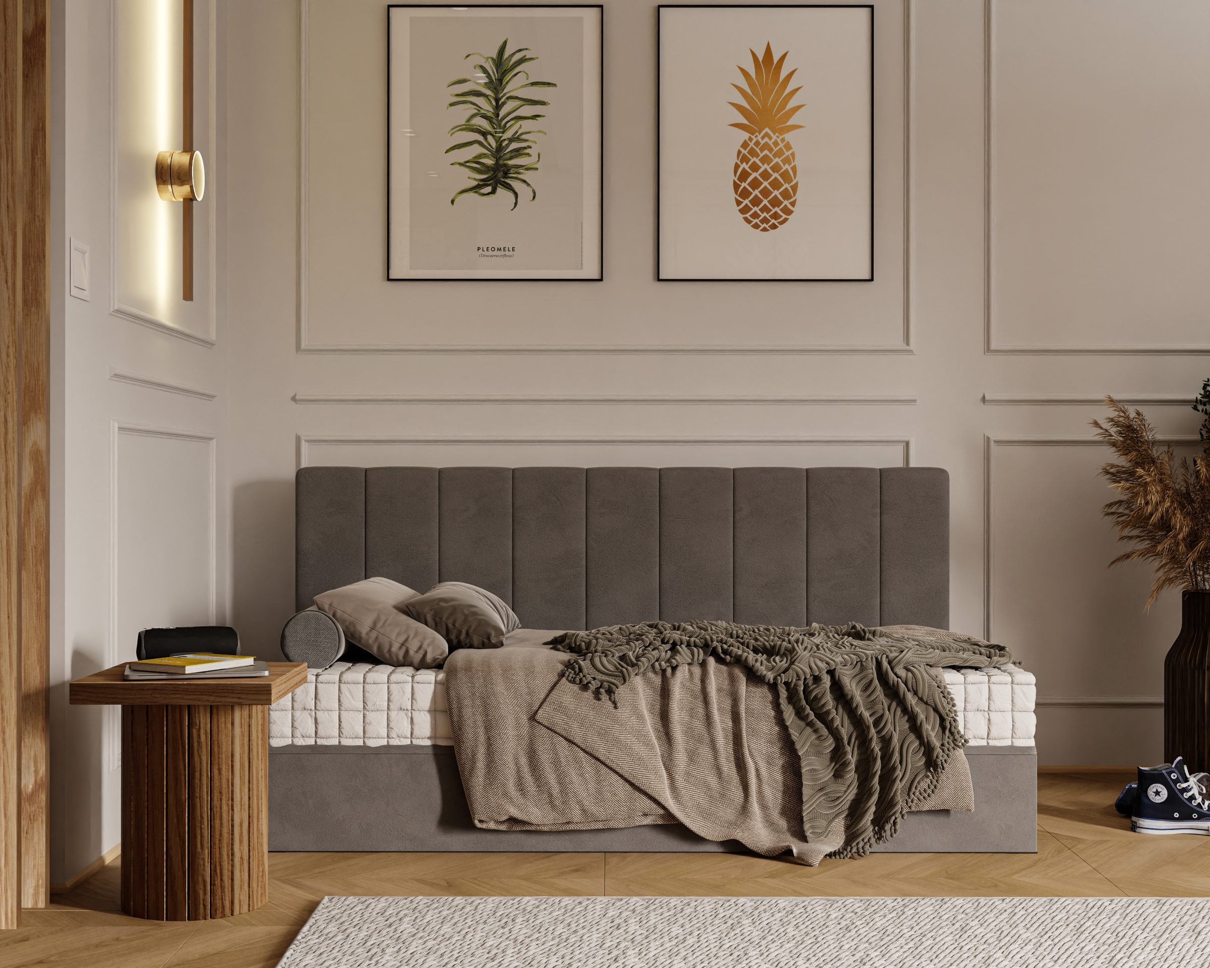 Łóżko dziecięce i młodzieżowe Milo z pojemnikiem 90x200 cm 2