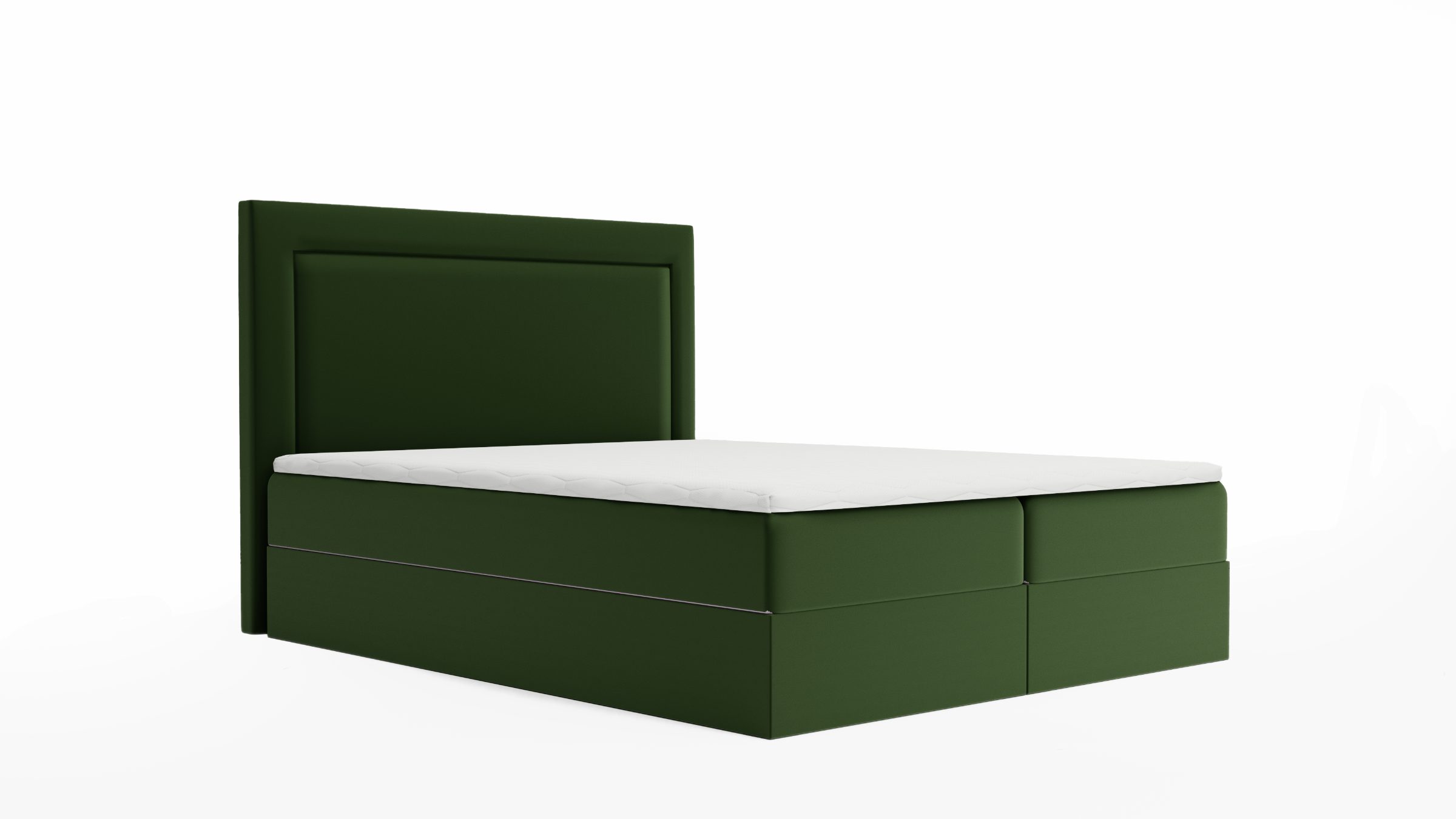 Łóżko kontynentalne OLIVO 2 z materacem 9-strefowym 200x200 cm 3