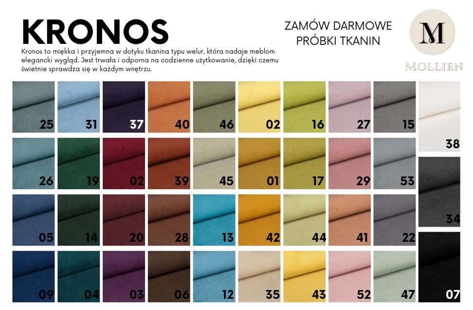 Tkanina Kronos – miękki plusz o eleganckim wyglądzie