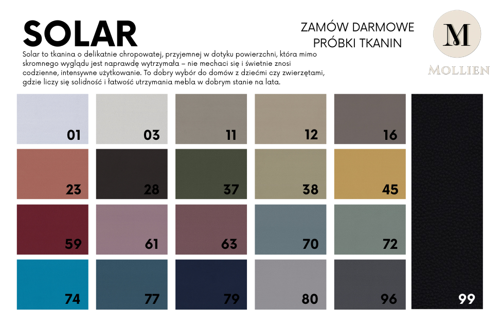 Tkanina Solar – trwała tkanina przyjazna zwierzętom