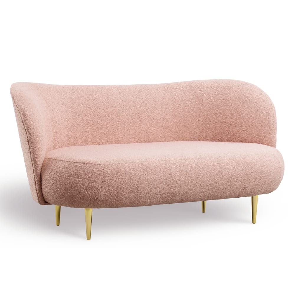 Sofa 3-osobowa Aurea – elegancka sofa do salonu na złotych nogach 3