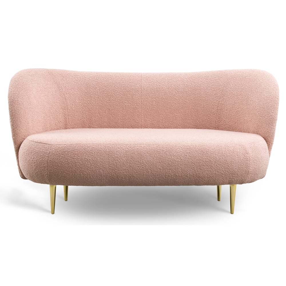 Sofa 3-osobowa Aurea – elegancka sofa do salonu na złotych nogach 2