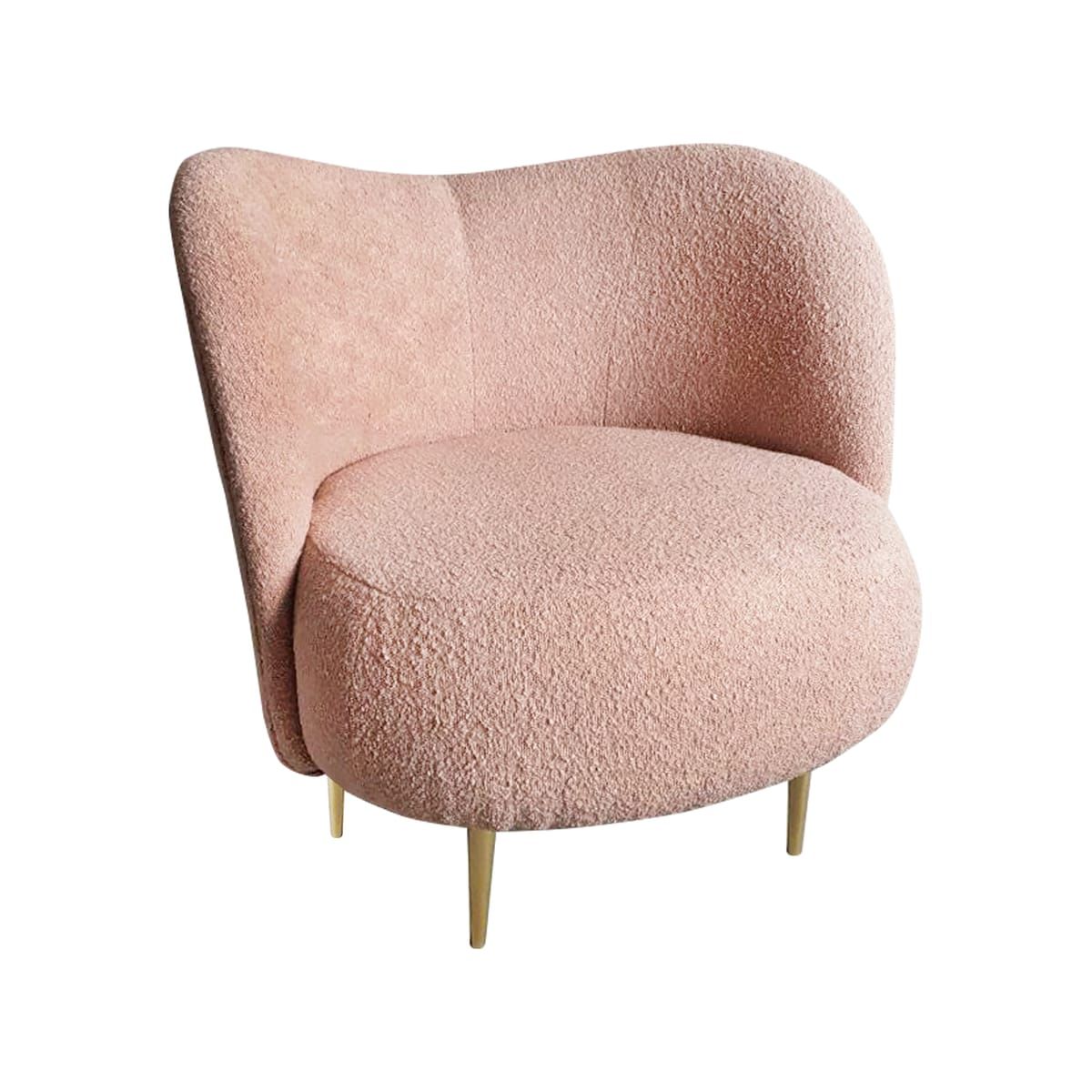 Fotel Aurea – elegancki fotel do salonu na złotych nogach 2