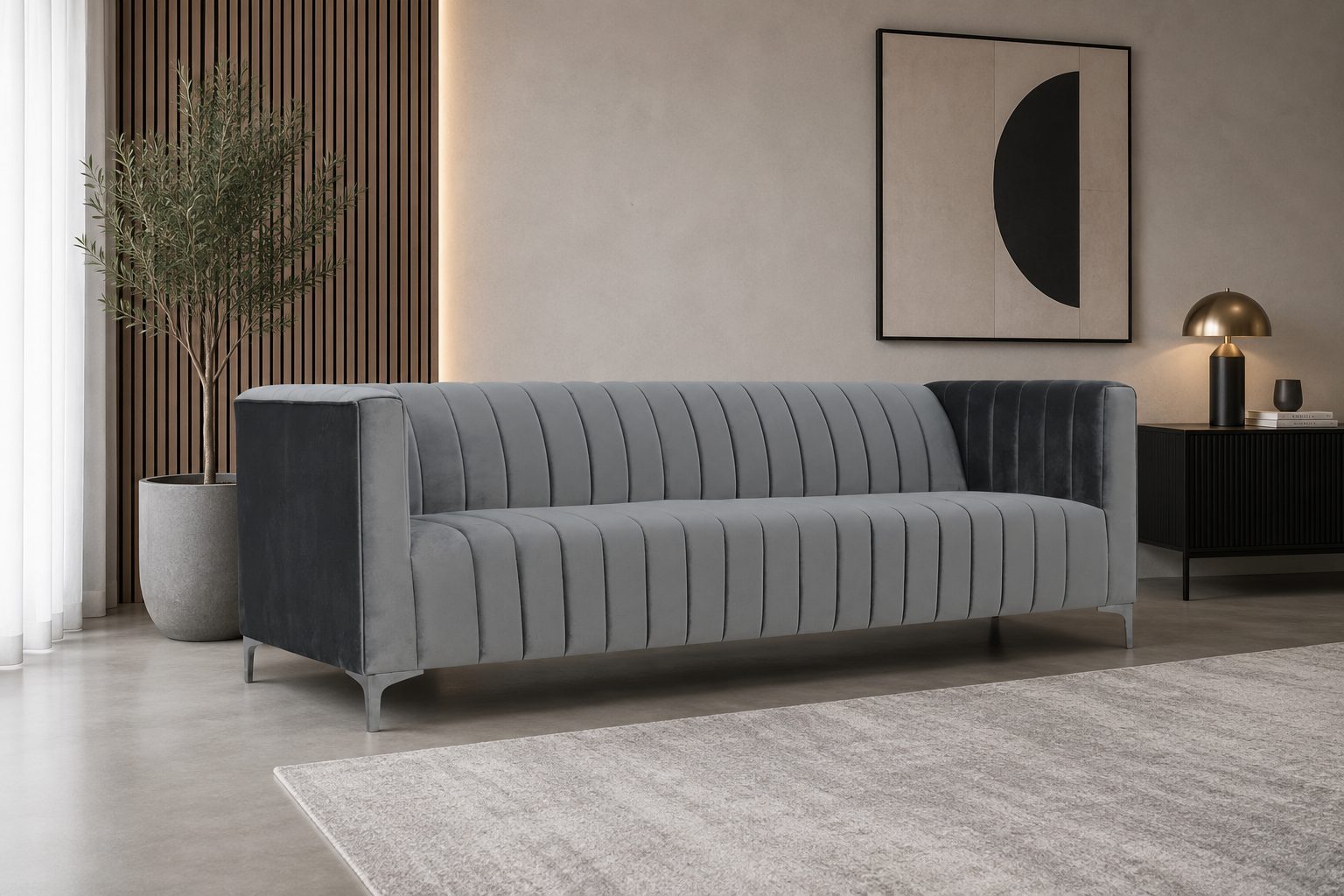 Sofa 3-osobowa Verto – elegancka sofa tapicerowana do salonu 2