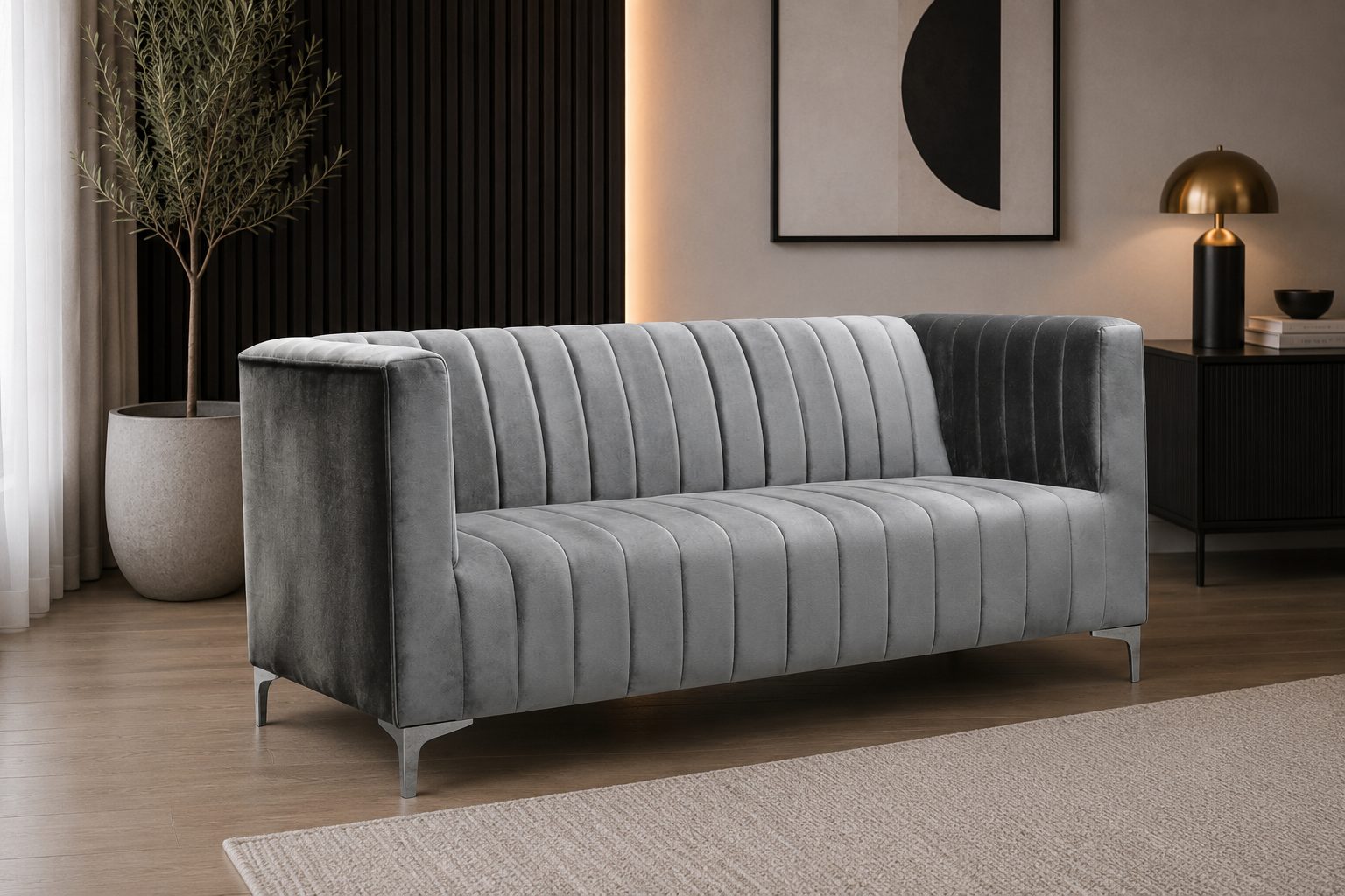 Sofa 2-osobowa Verto – elegancka sofa tapicerowana do salonu 2
