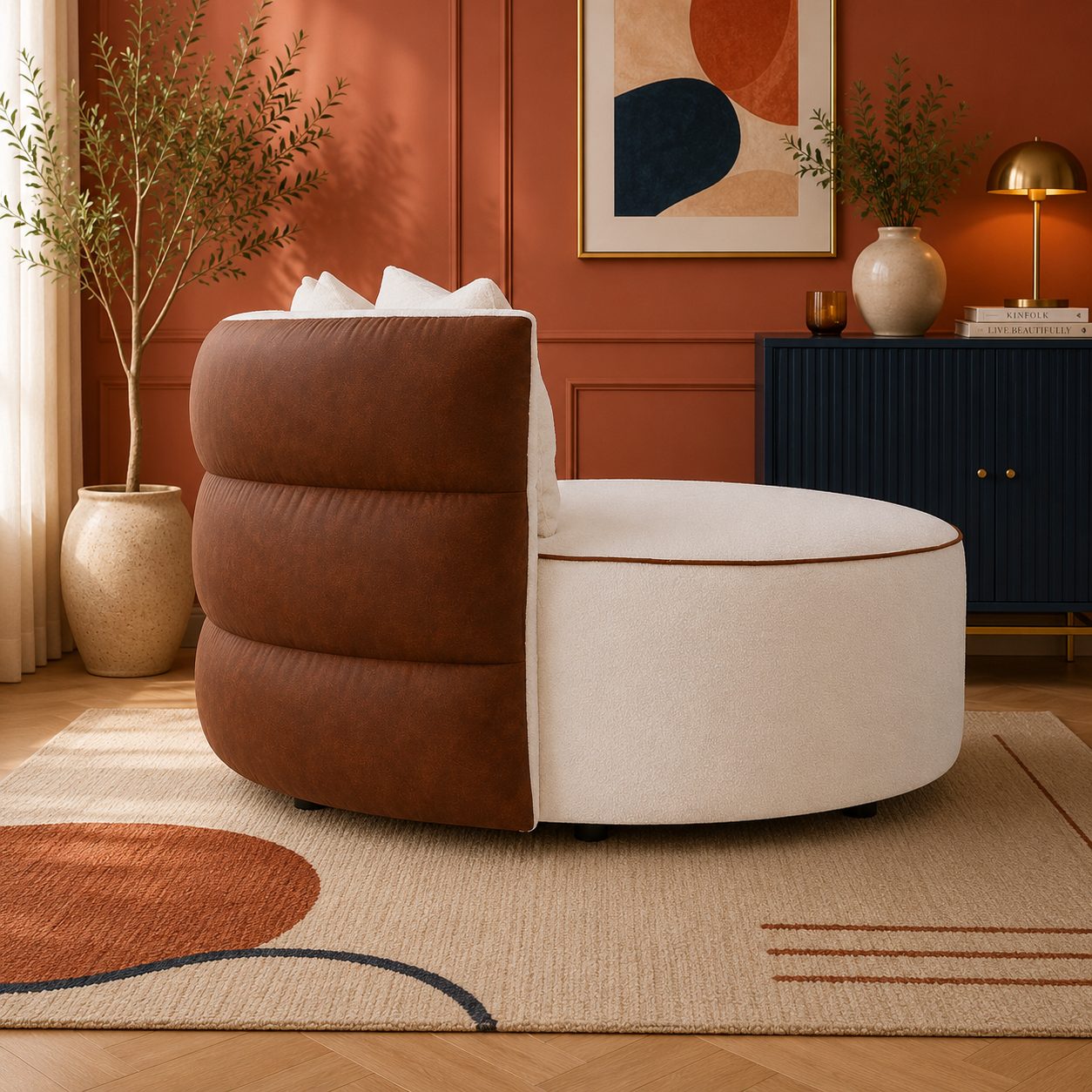 Sofa Luma – designerska sofa o zaokrąglonej formie 3