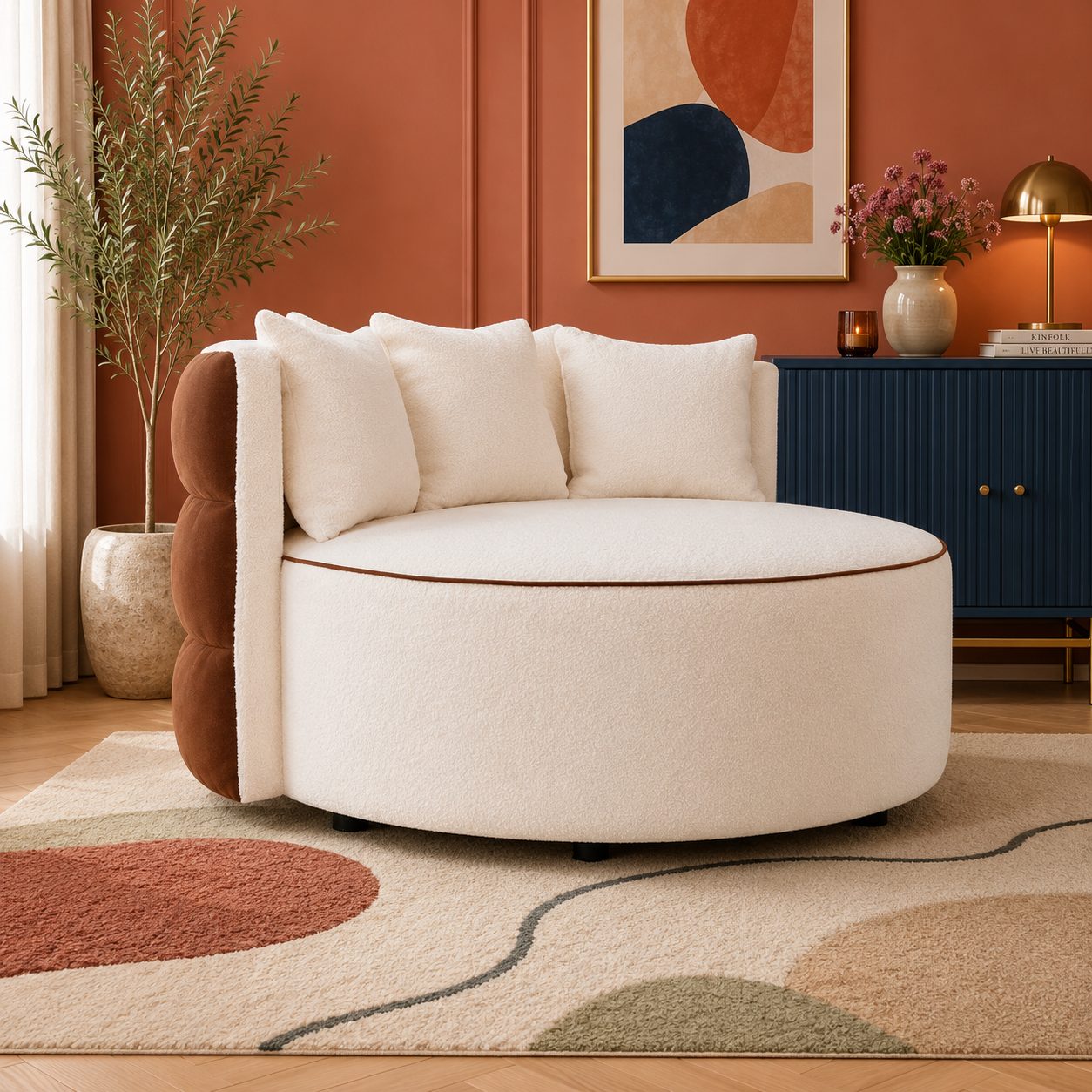 Sofa Luma – designerska sofa o zaokrąglonej formie 2