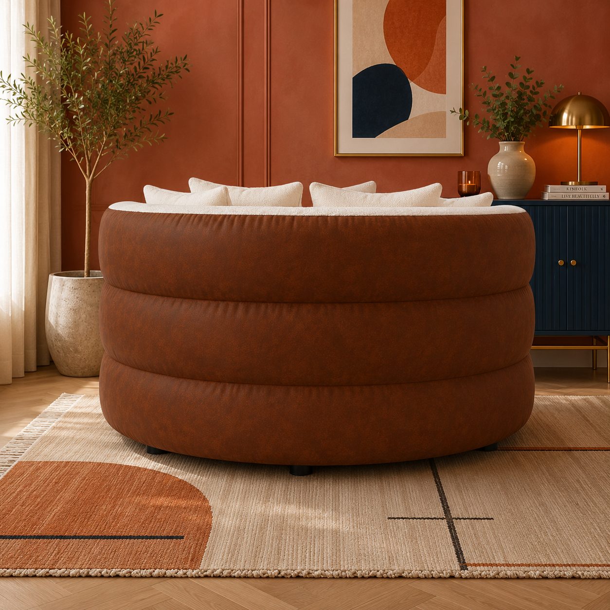 Sofa Luma – designerska sofa o zaokrąglonej formie 4