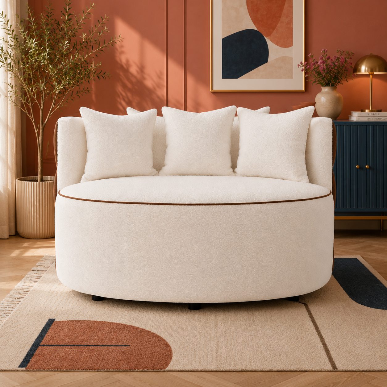 Sofa Luma – designerska sofa o zaokrąglonej formie
