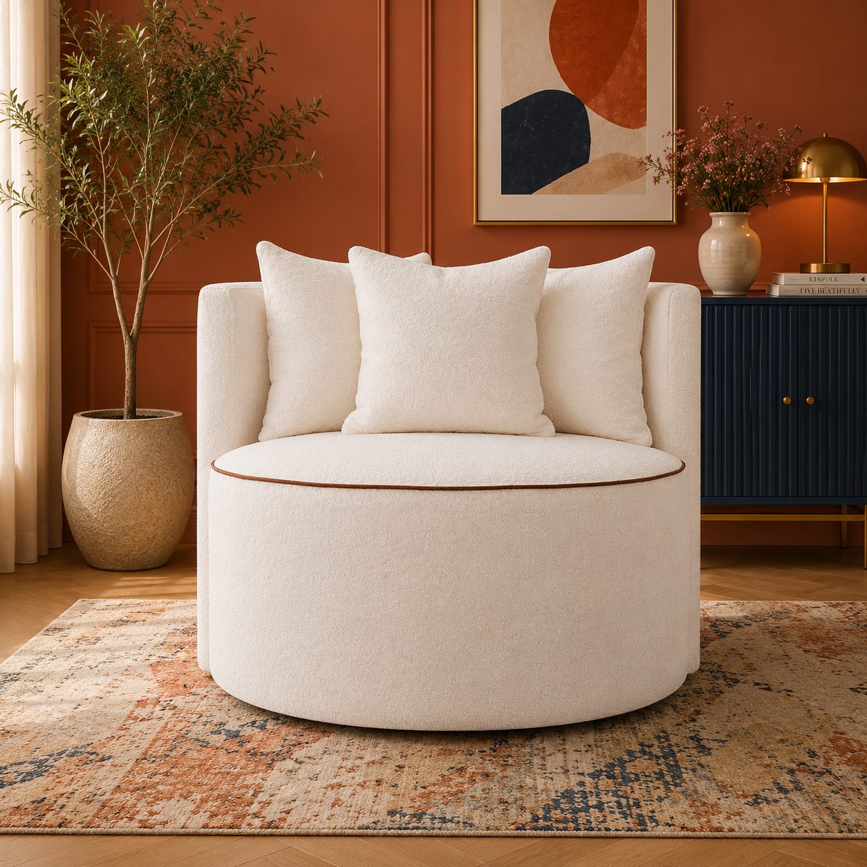 Fotel Luma – designerski fotel wypoczynkowy o organicznej formie