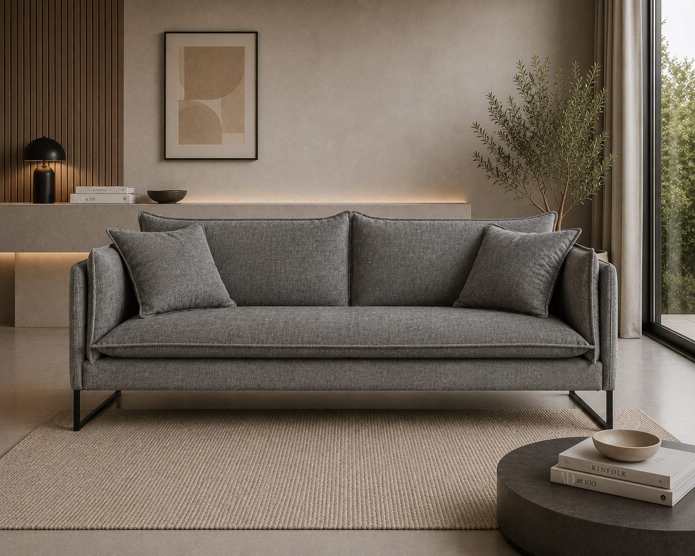 Sofa 3-osobowa Elio – elegancka sofa tapicerowana do salonu