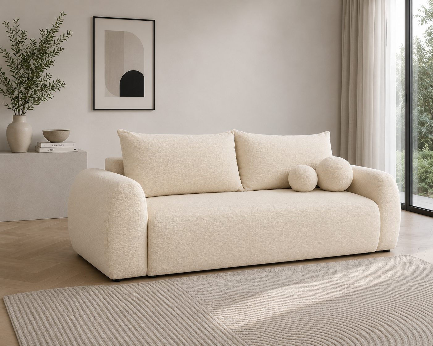 Sofa Soren – nowoczesna sofa z funkcją spania i pojemnikiem na pościel 2